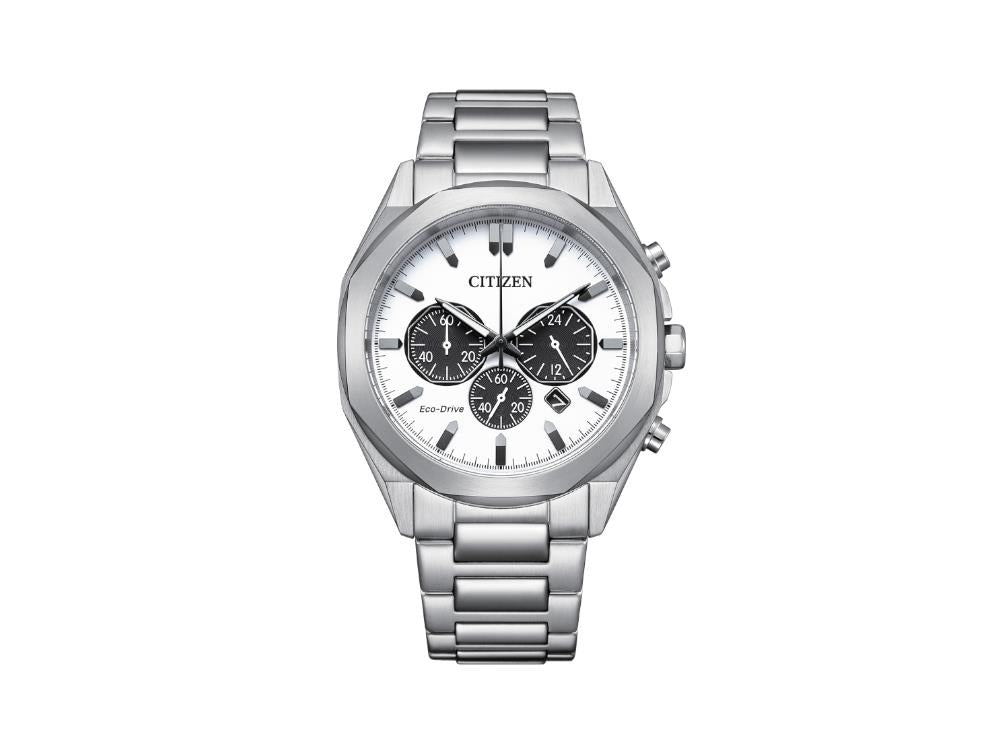 Reloj de Cuarzo Citizen OF Chrono Elegant, Blanco, 41 mm, 10 atm, CA4590-81A