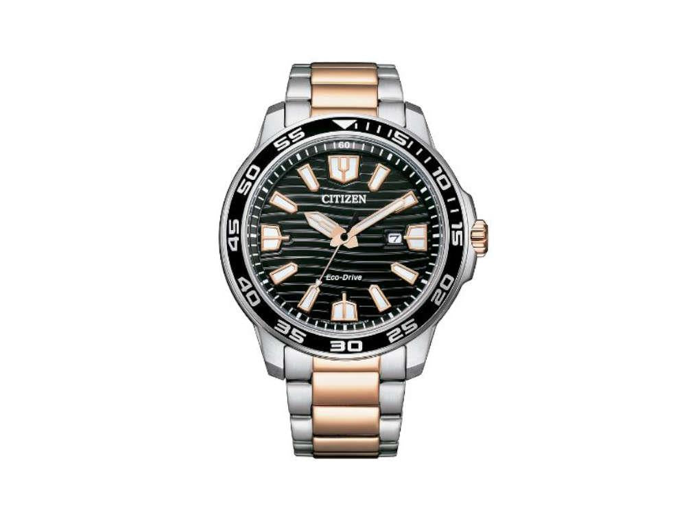 Reloj de Cuarzo Citizen OF, Negro, 45,4 mm, 10 atm, AW1524-84E