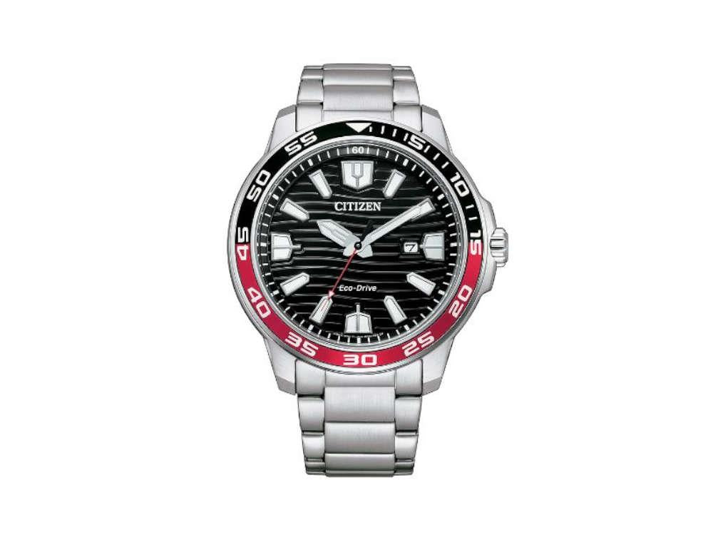 Reloj de Cuarzo Citizen OF, Negro, 45,4 mm, 10 atm, AW1527-86E