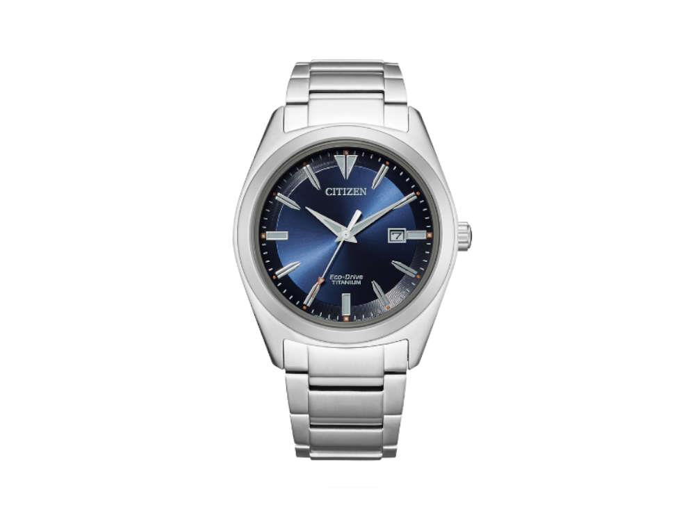 Reloj de Cuarzo Citizen Super Titanium, Eco Drive J810, 41,5mm, Azul, AW1640-83L