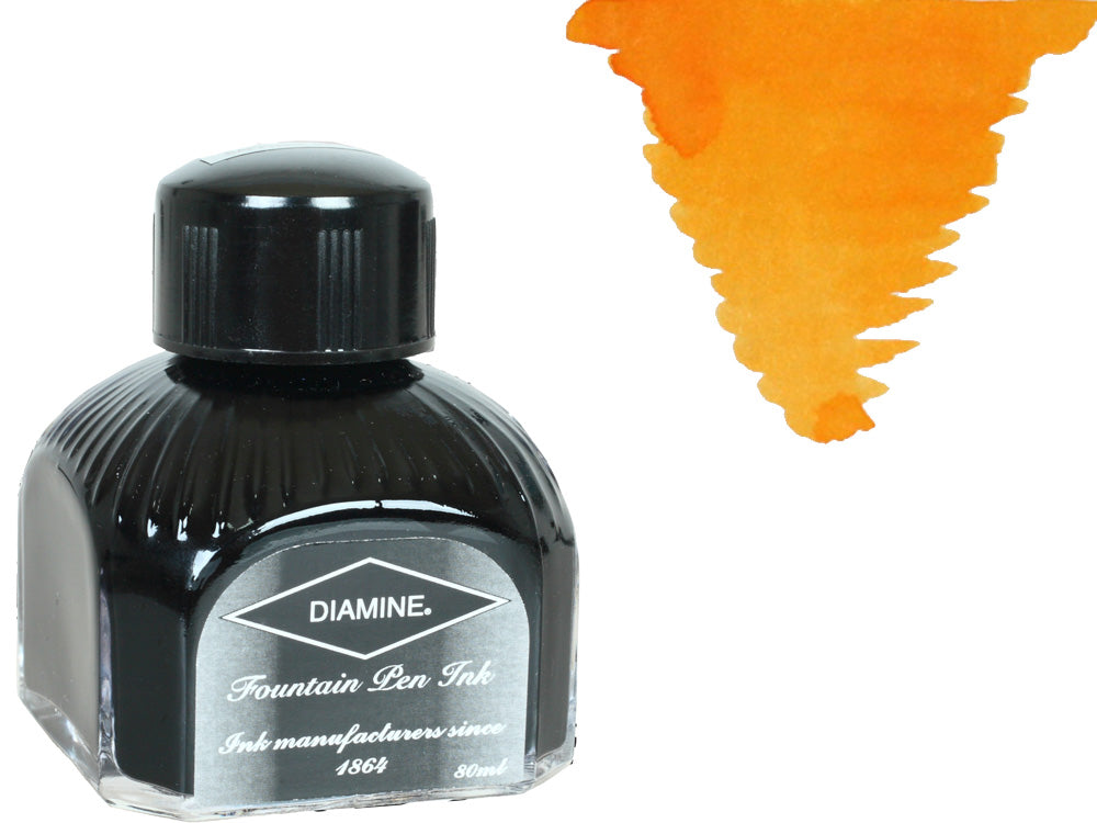 Tintero Diamine, 80ml., Amber, Cristal italiano