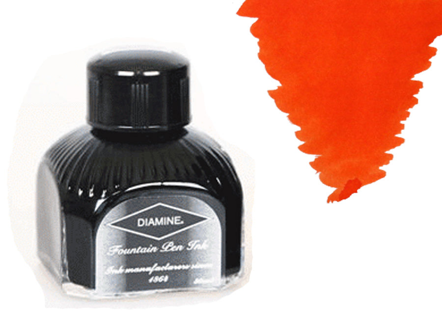 Tintero Diamine, 80ml., Sunset, Botella de cristal italiano