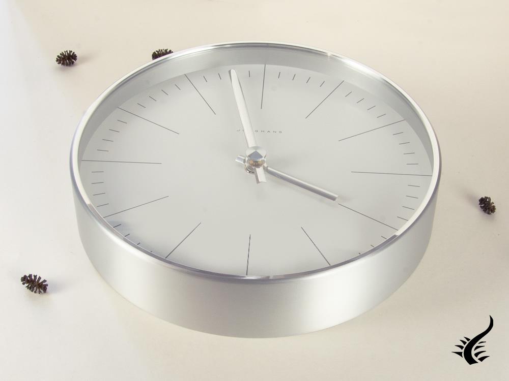 Junghans Max Bill RC Wall Clock Aluminio Blanco 374 7002.00