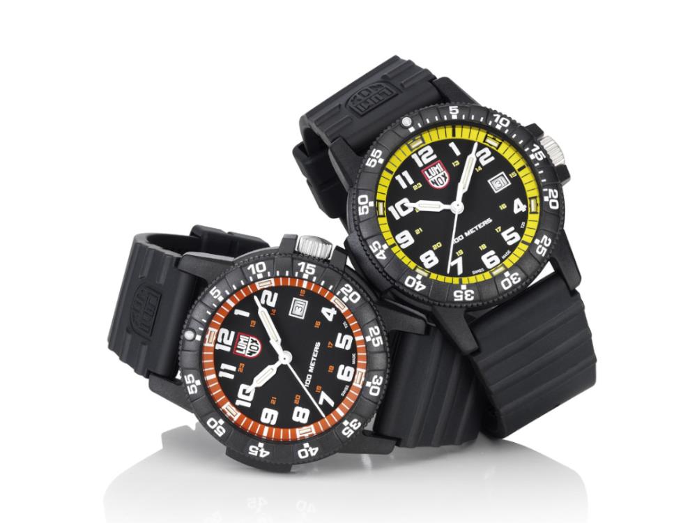 Reloj de Cuarzo Luminox Sea Turtle, Amarillo, CARBONOX™, 44 mm, 10 atm, XS.0325