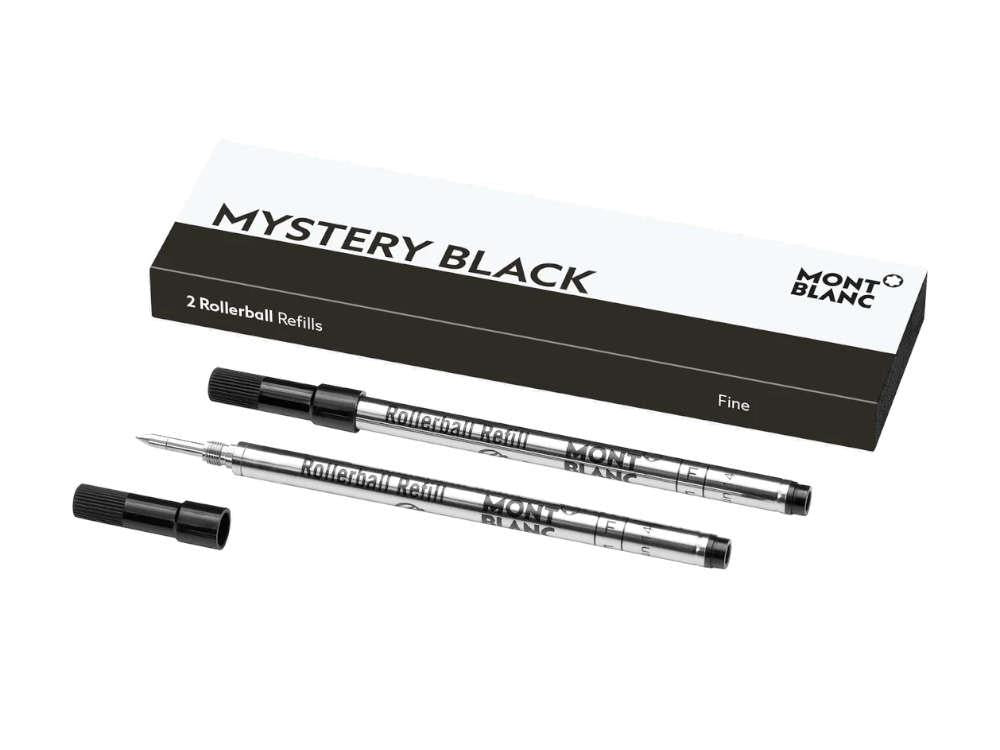 Recarga para roller 2x1 Montblanc, Negro Mystery, Gel, Fino, 128230