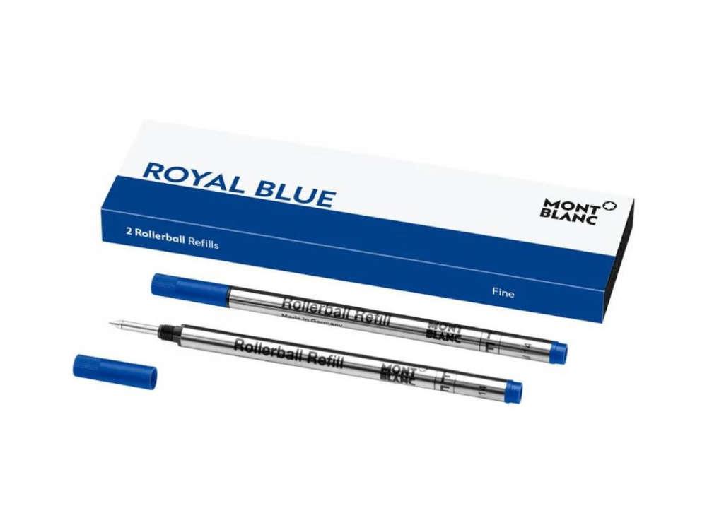 Recarga para roller 2x1 Montblanc, Royal Azul, Gel, Fino, 128232