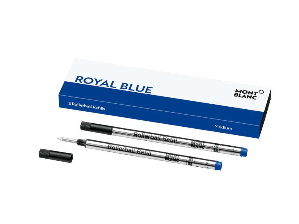 Recarga para roller 2x1 Montblanc, Azul Royal, Gel, Medio, 128233