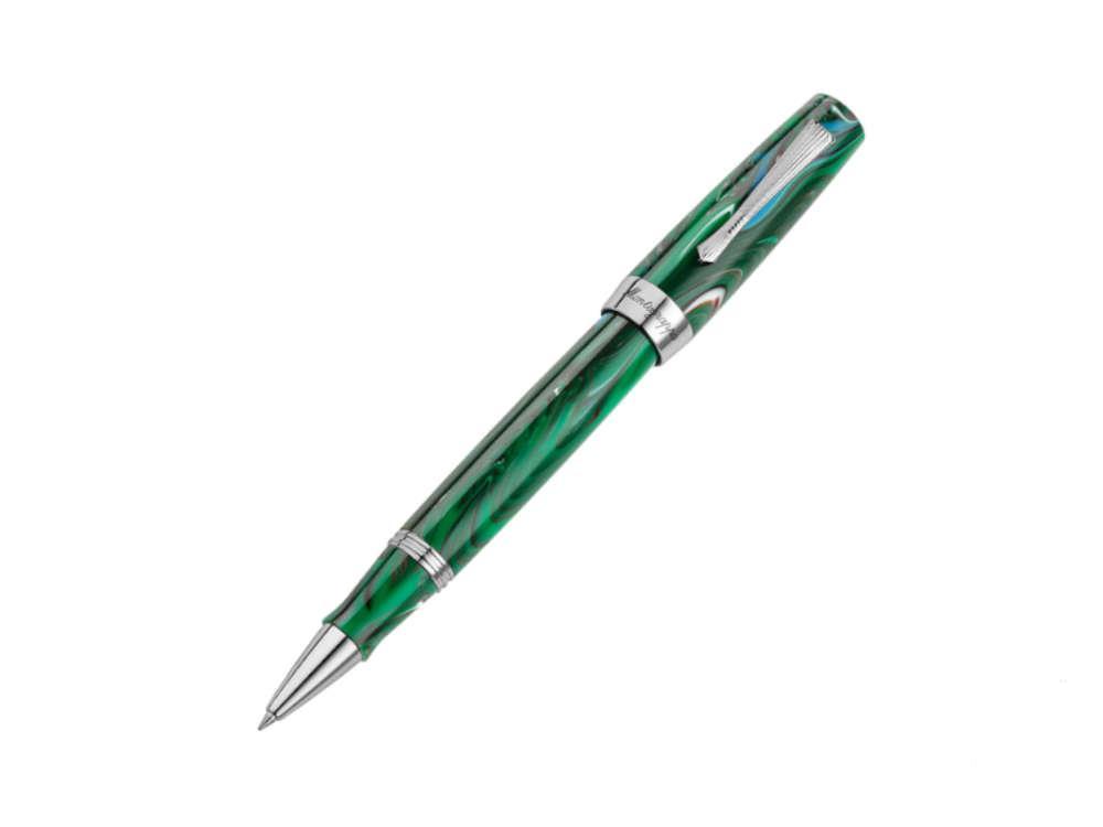 Roller Montegrappa Elmo 02 Cortina, Resina, Acero Inoxidable, ISE2RRAG