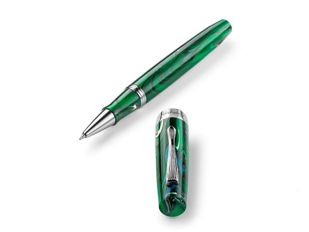 Roller Montegrappa Elmo 02 Cortina, Resina, Acero Inoxidable, ISE2RRAG