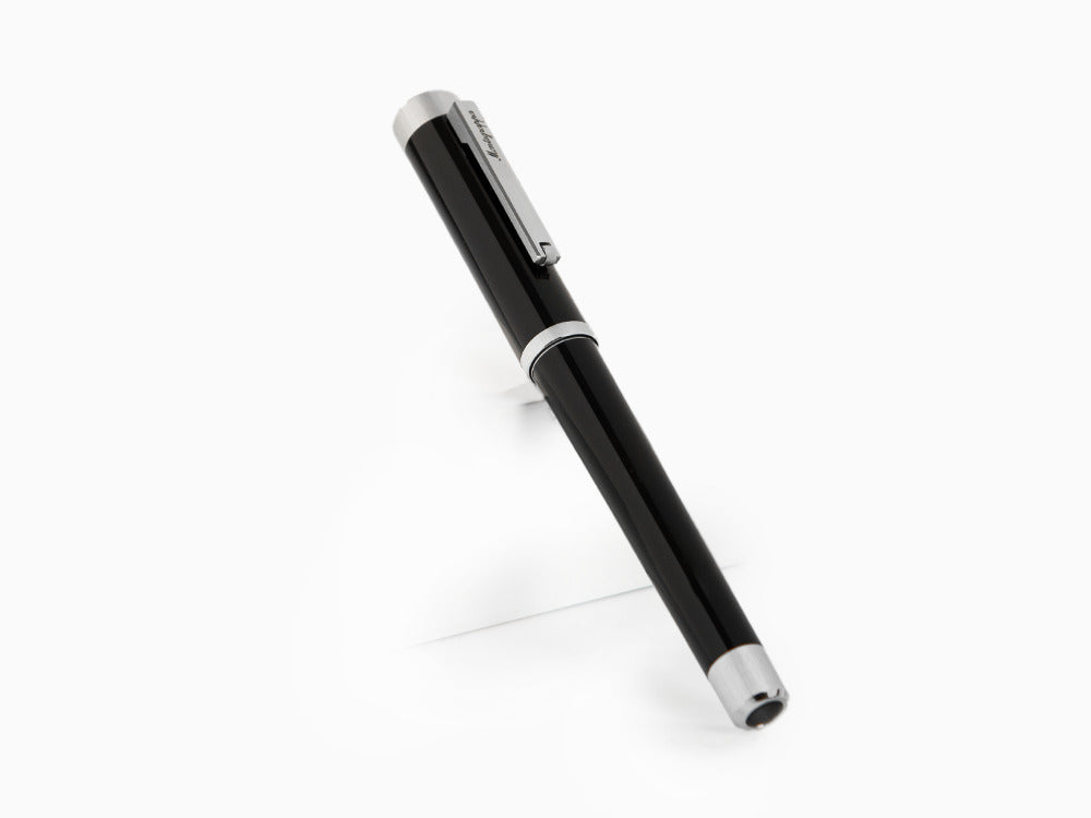 Roller Montegrappa Zero, Resina Negra, Paladio IP, ISZEIRIP