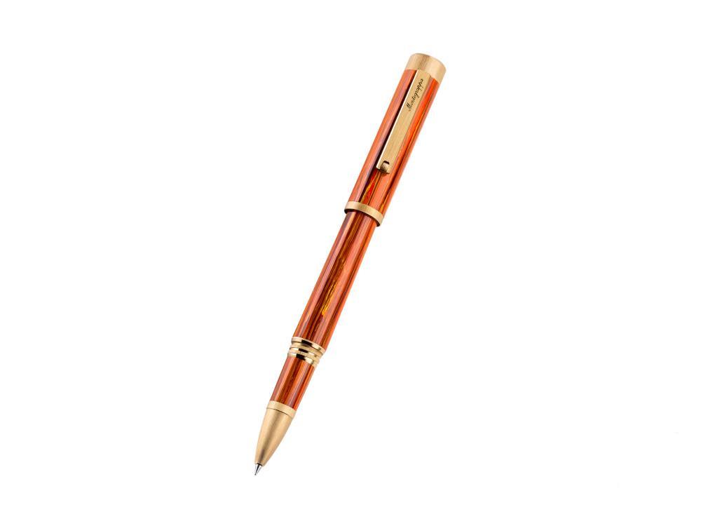 Roller Montegrappa Zero Zodiac Leo, PVD Oro, Naranja, ISZEZRIY-O2