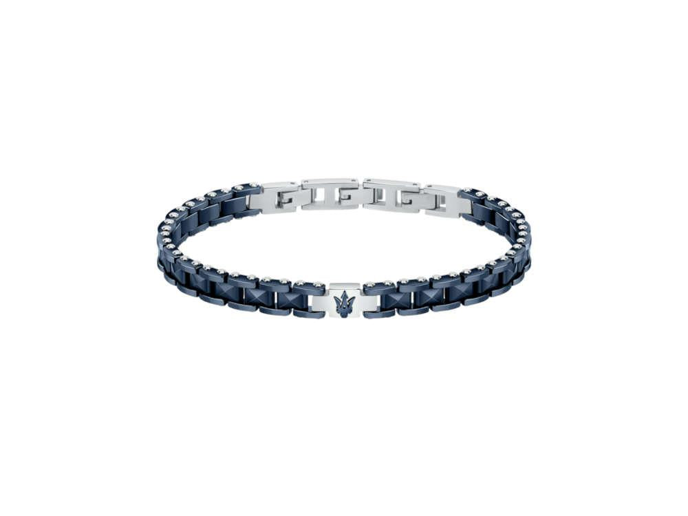 Pulsera Maserati Gioielli, Acero inoxidable, Azul, PVD, JM422ATZ14