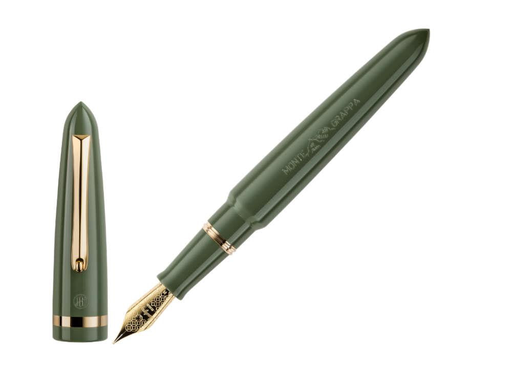 Estilográfica Montegrappa Venetia Lagoon, Verde, Oro 14k, ISVEN-4G-2