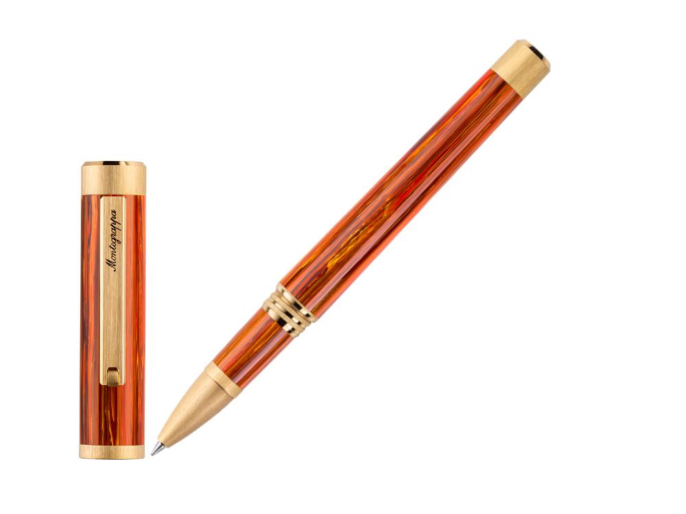 Roller Montegrappa Zero Zodiac Leo, PVD Oro, Naranja, ISZEZRIY-O2