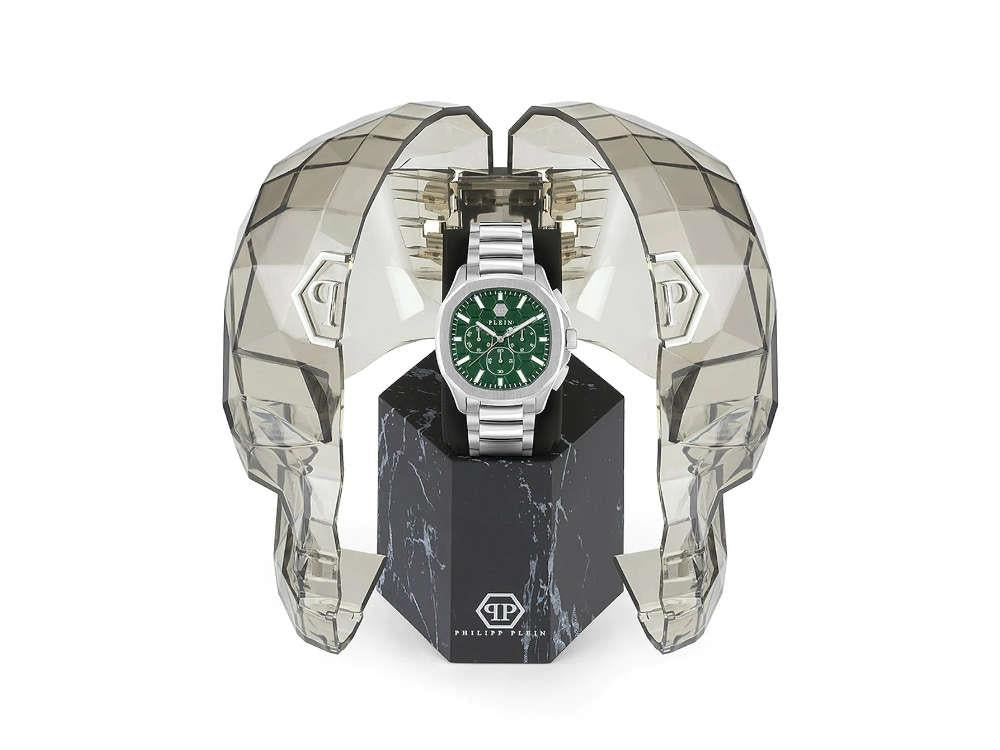 Reloj de Cuarzo Philipp Plein 44 mm, Verde, Cristal mineral, PWSAA0223