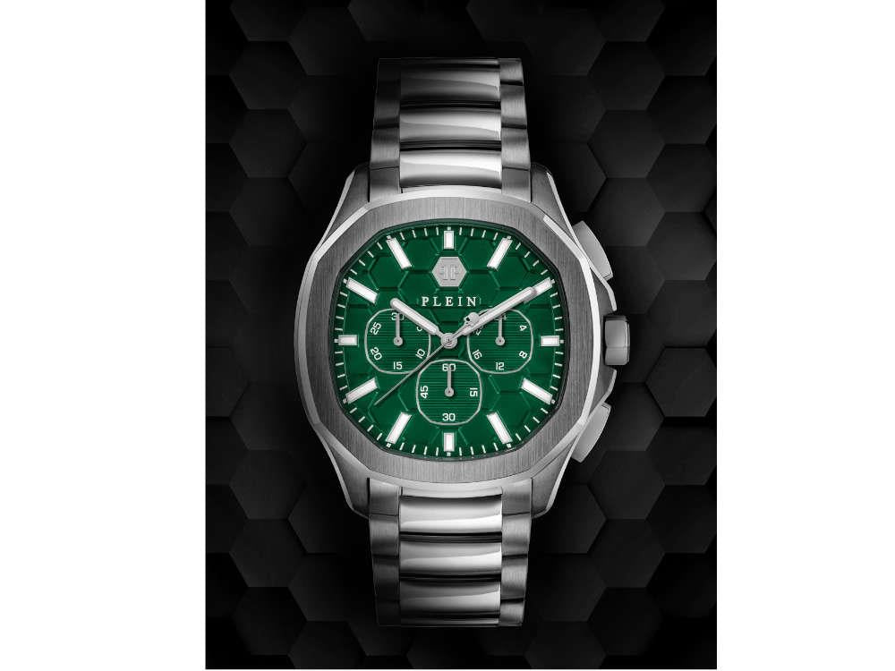 Reloj de Cuarzo Philipp Plein 44 mm, Verde, Cristal mineral, PWSAA0223