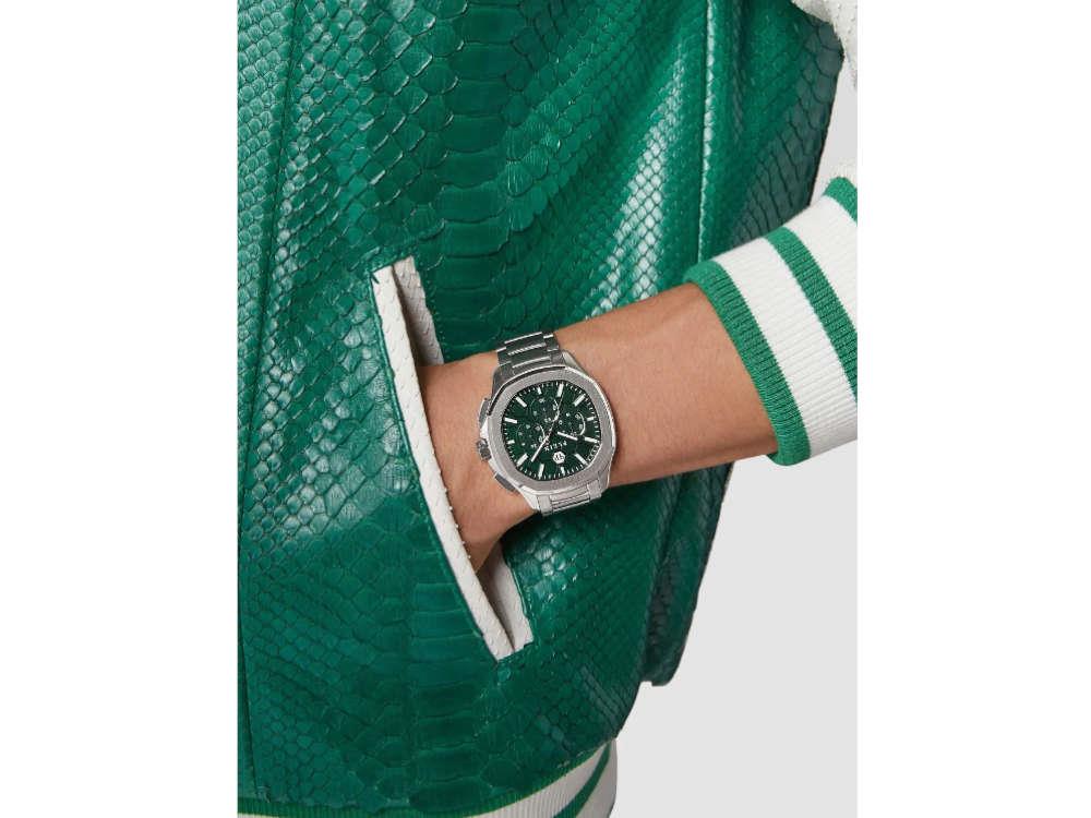 Reloj de Cuarzo Philipp Plein 44 mm, Verde, Cristal mineral, PWSAA0223