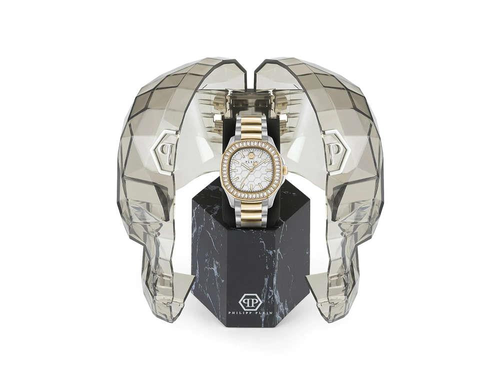 Reloj de Cuarzo Philipp Plein Plein Philipp Lady, Oro, Blanco, 38mm, PWTAA0523