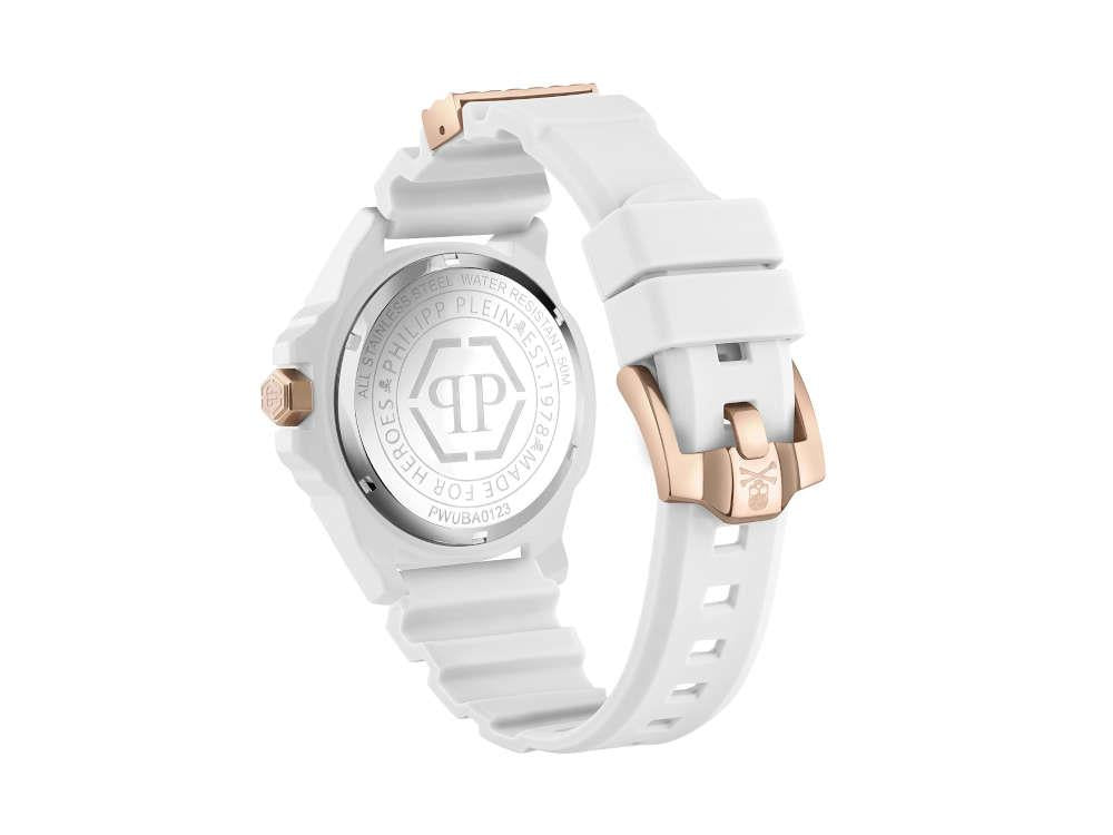 Reloj de Cuarzo Philipp Plein The Skull Ecoceramic, Blanco, 44 mm, PWUBA0123