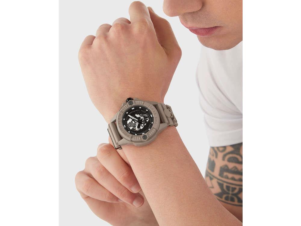 Reloj de Cuarzo Philipp Plein The Skull Ecoceramic, Negro, 44 mm, PWUBA0323