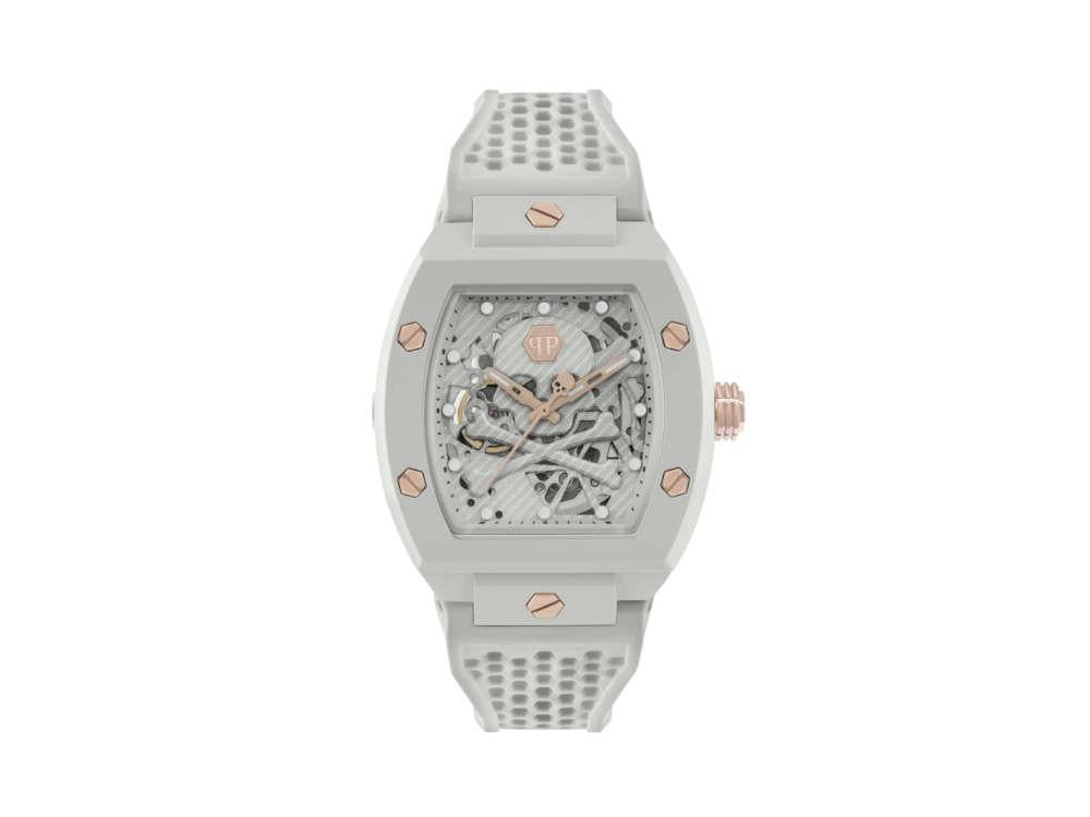 Reloj Automático Philipp Plein The Skeleton Ecoceramic, Gris, 44 mm, PWVBA0123