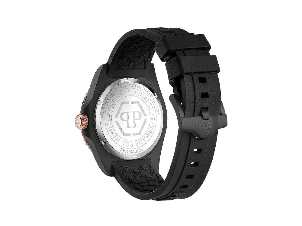 Reloj de Cuarzo Philipp Plein GMT-I Challenger, PVD, Negro, 44 mm, PWYBA0823