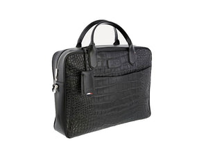 Portadocumentos S.T. Dupont Line D Croco Dandy, Piel, Negro, Cremallera, 181063