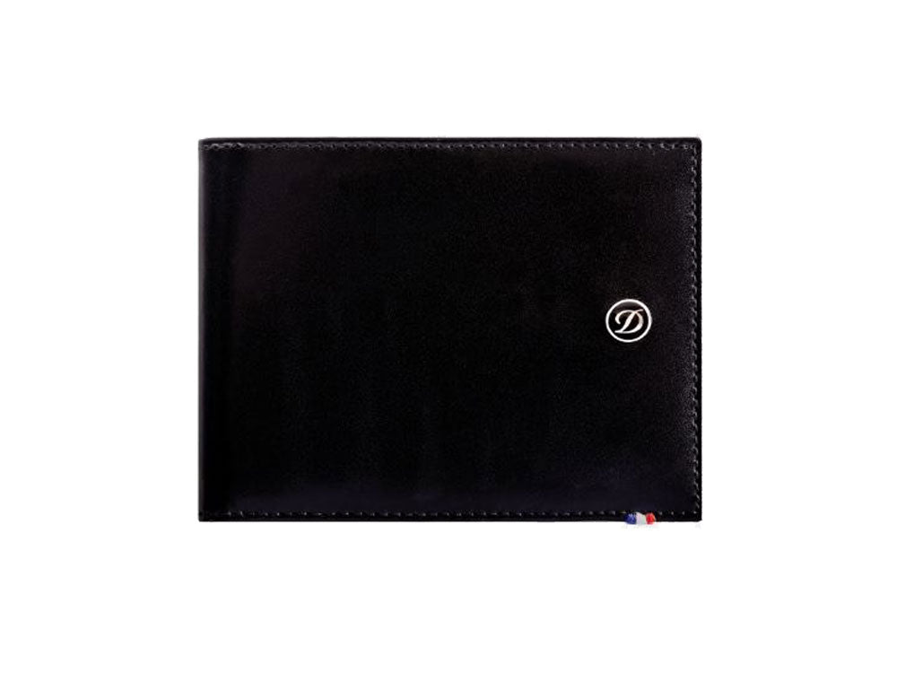 Cartera S.T. Dupont Line D, Negro, Piel, 6 Tarjetas, 180002