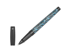 Roller S.T. Dupont Line D Glacial Cave, Fibra de carbono, Azul, PVD, 412396L