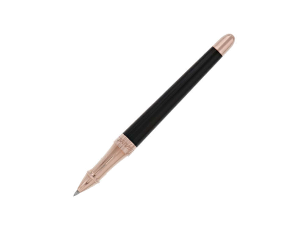 Roller S.T. Dupont Liberté, Laca, PVD Oro rosa, Negro, 462601