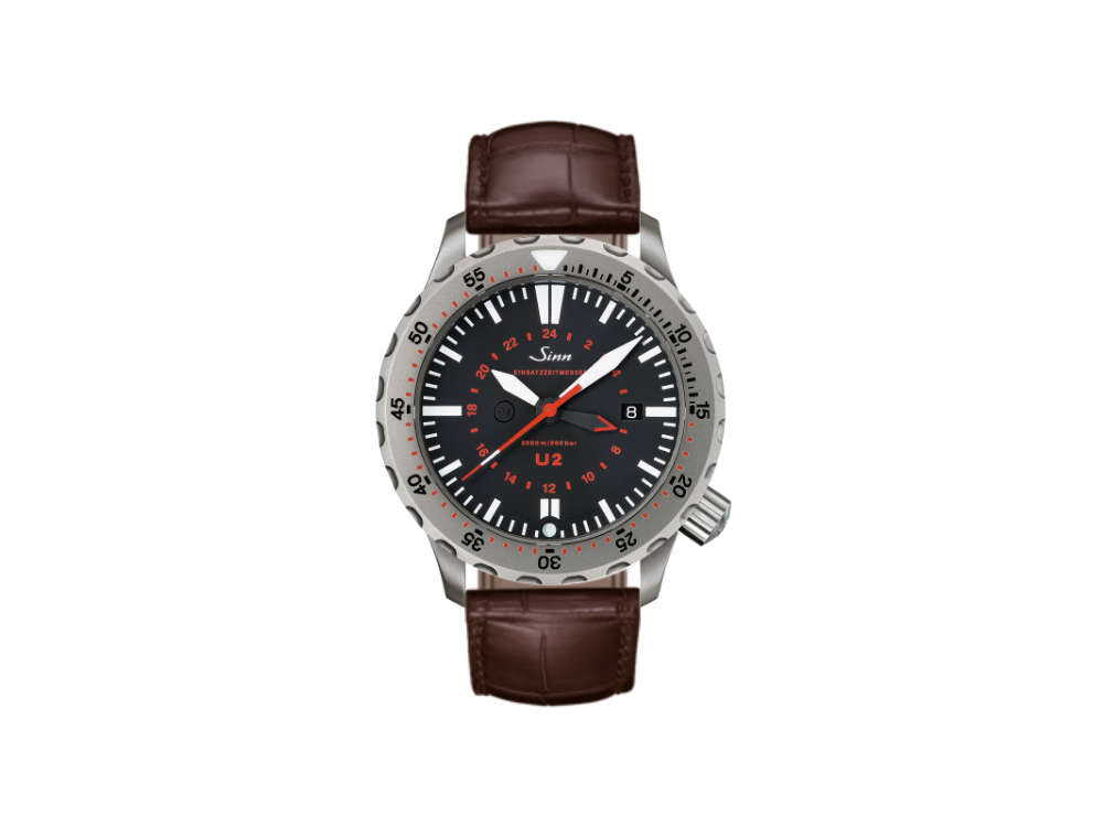 Reloj Automático Sinn U2 Diver, ETA 2893-2, 44 mm, 200 atm, Negro, 1020.010 LB16