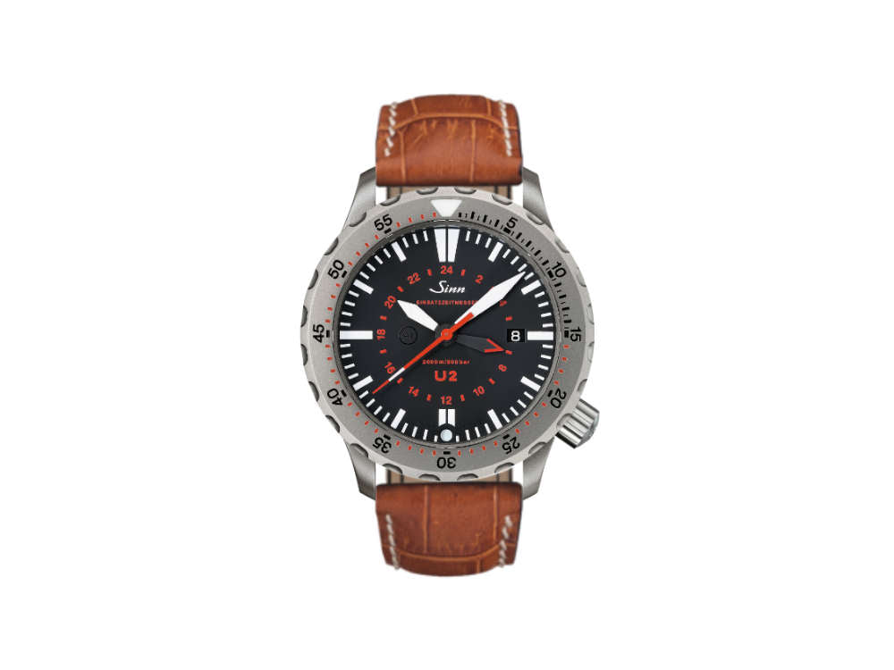 Reloj Automático Sinn U2 Diver, ETA 2893-2, 44 mm, 200 atm, Negro, 1020.010 LB9