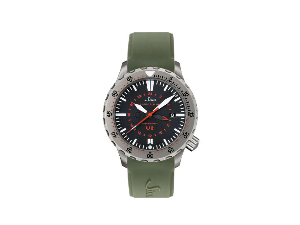 Reloj Automático Sinn U2 Diver, ETA 2893-2, 44mm, 200 atm, Negro, 1020.010 SI117