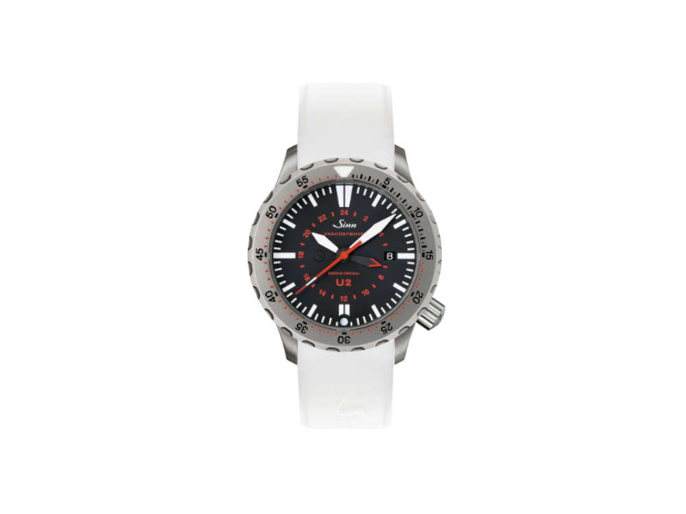 Reloj Automático Sinn U2 Diver, ETA 2893-2, 44mm, 200 atm, Negro, 1020.010 SI121