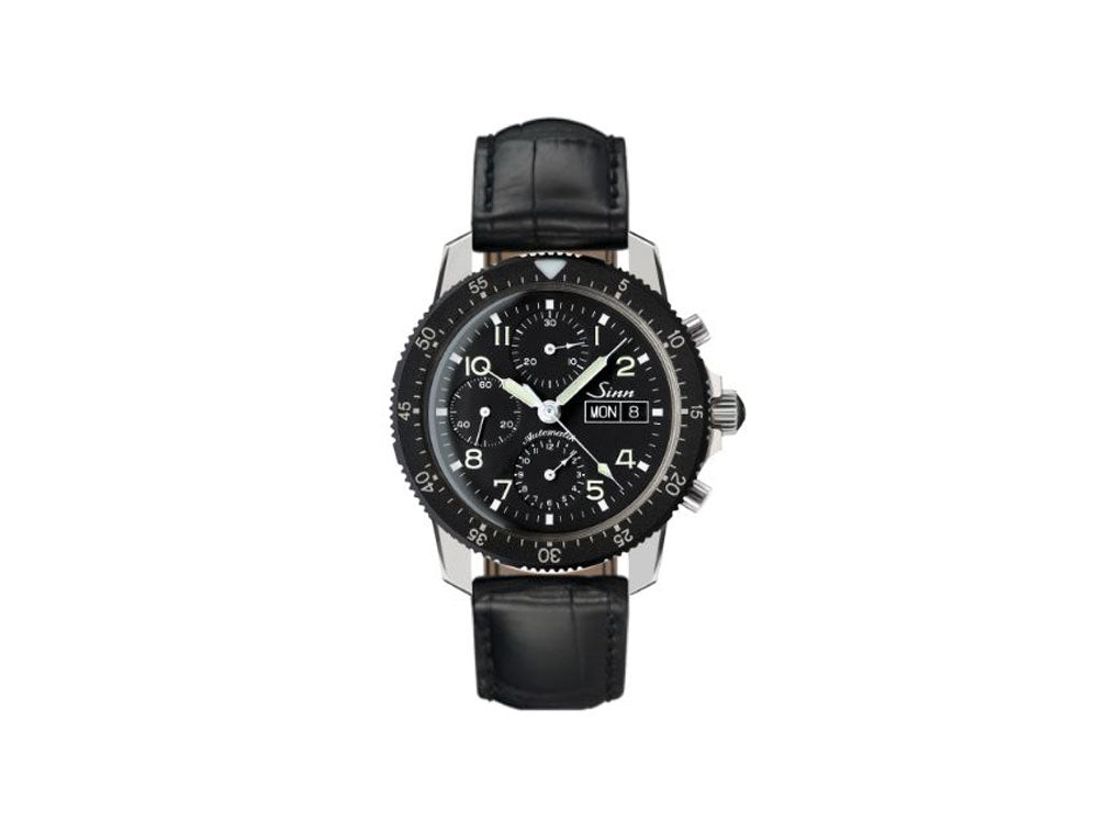 Reloj Automático Sinn 103 St, 41 mm, Correa de Aligátor, Negro. 103.031 LB12