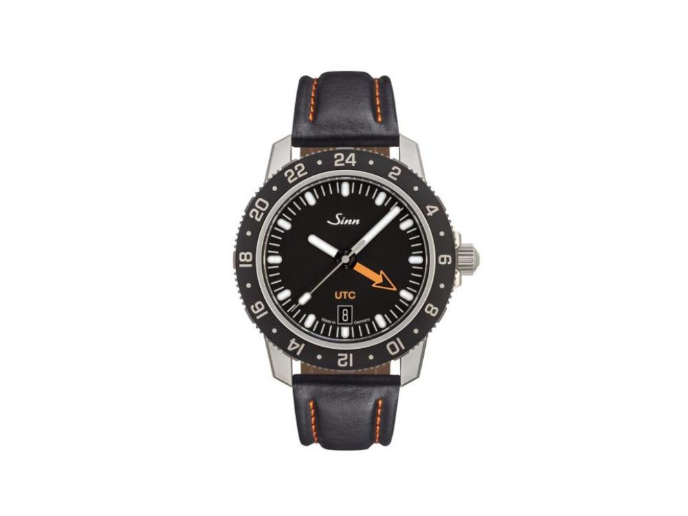 Reloj Automático Sinn 105 St Sa UTC, 41 mm, Negro, Correa de piel, 105.020 LB126