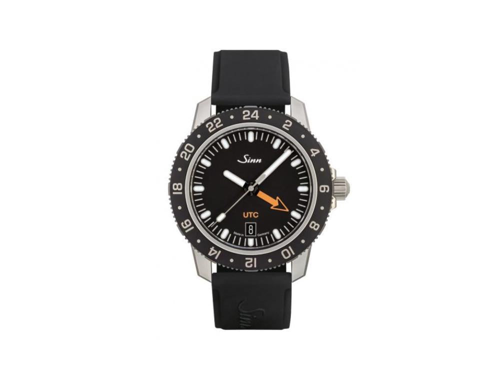 Reloj Automático Sinn 105 St Sa UTC, Negro, Correa de silicona, 105.020 SI50