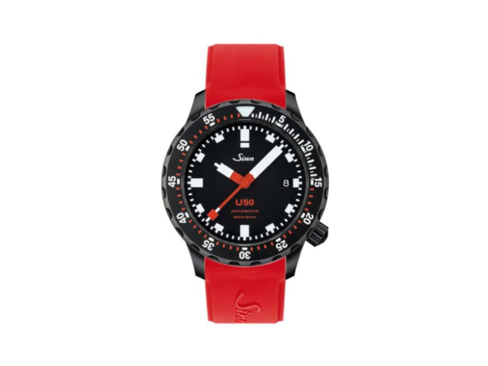 Reloj Automático Sinn U50 S, 41mm, 50atm, Acero submarino, Negro, 1050.020 SI227