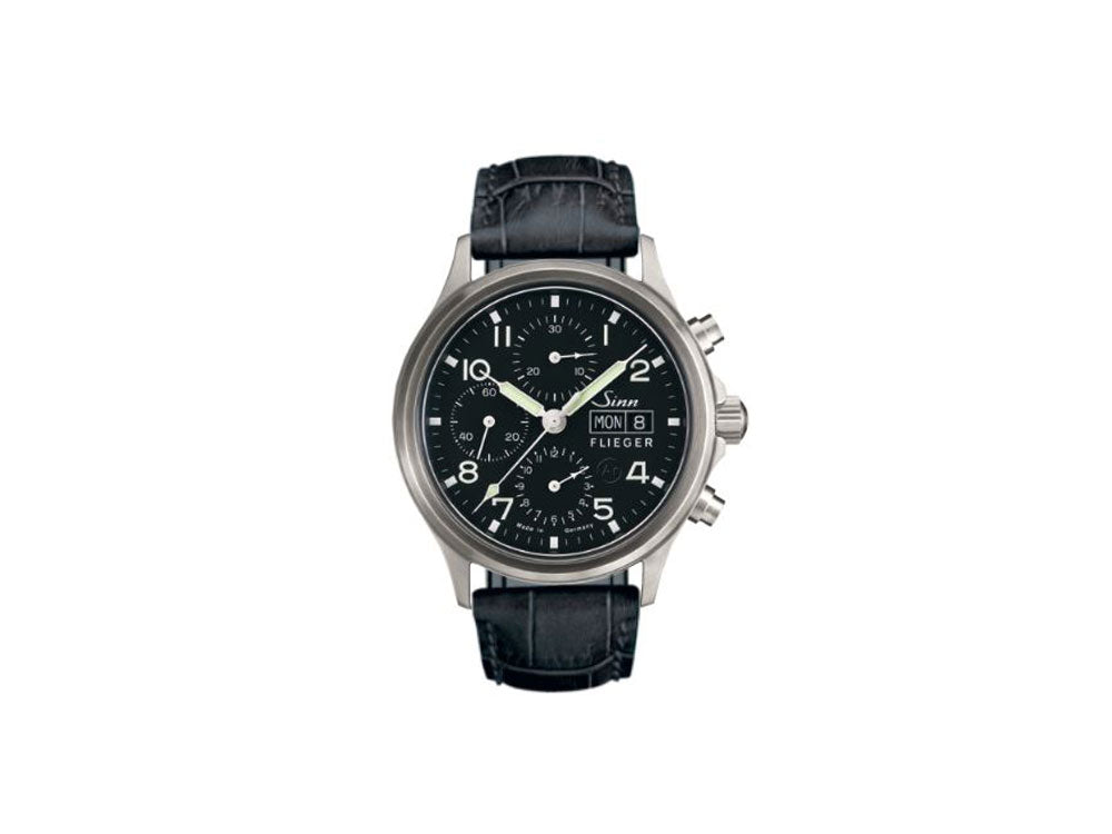 Reloj Automático Sinn 358 Sa PILOT, Cronógrafo, 42 mm, Negro, 358.060 LB5