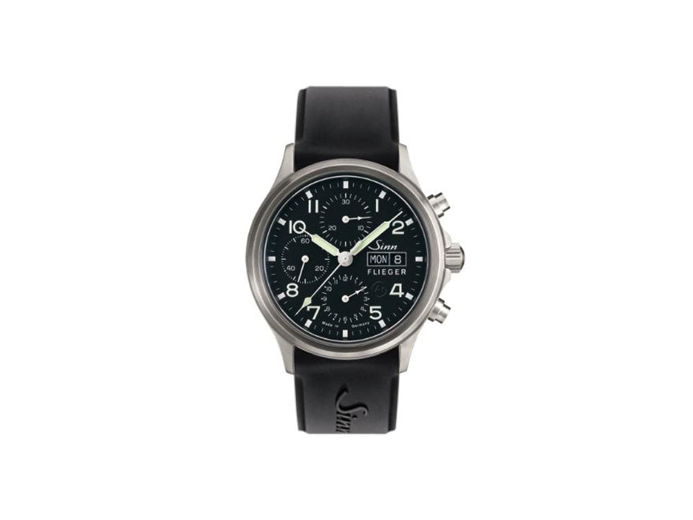 Reloj Automático Sinn 358 Sa PILOT, Cronógrafo, 42 mm, Negro, 358.060 SI43