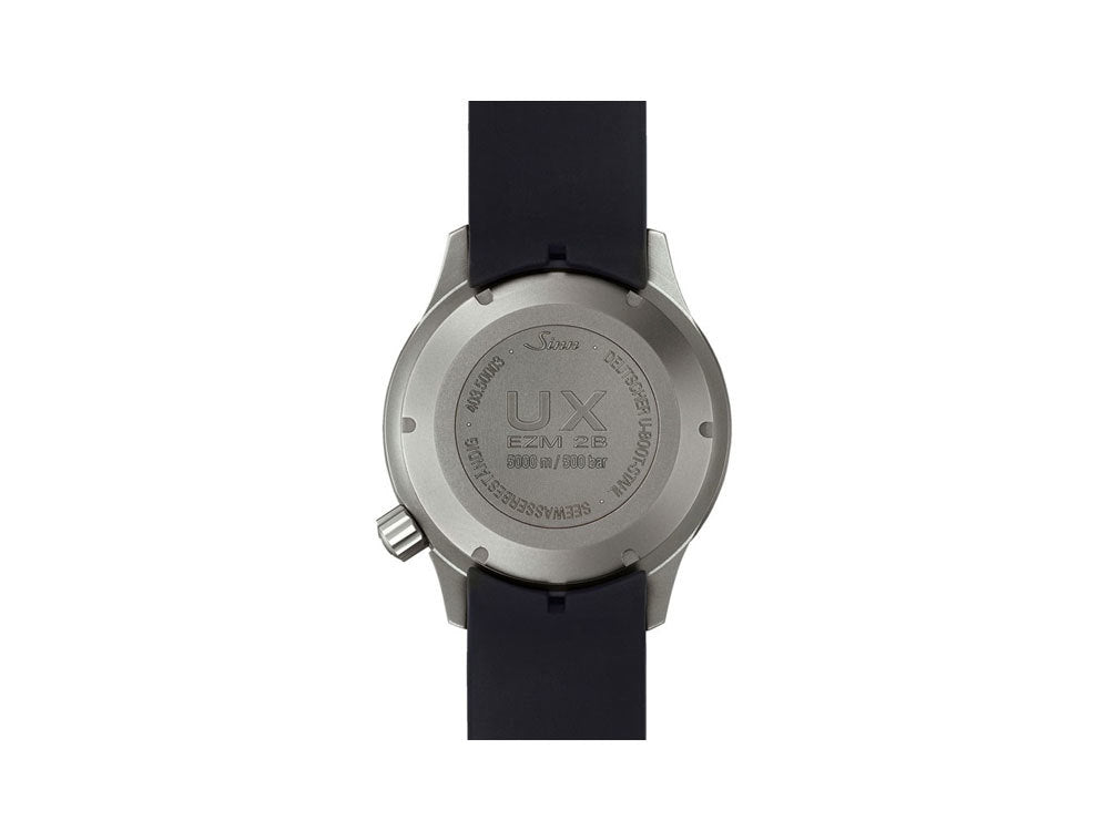 Reloj Diver de cuarzo Sinn UX, ETA 955.652, 44mm, 500 atm, Negro, 403.030 SI43