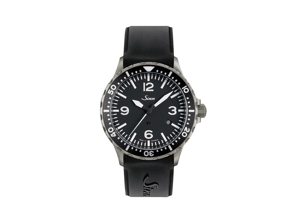 Reloj Automático Sinn 857, SW 300-1, 43mm., Negro, Silicona, 857.012 SI43