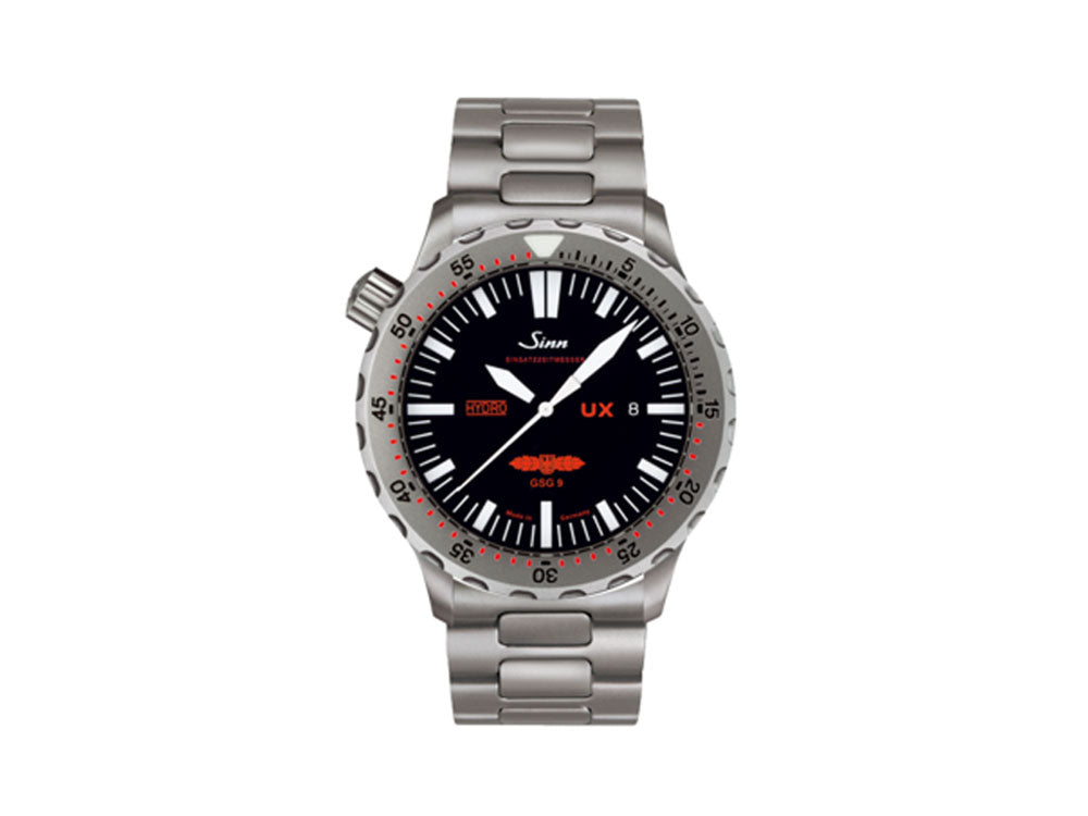 Reloj de Cuarzo Sinn UX GSG 9, ETA 955.652, 44mm, 500atm, Negro, 403.031 MB72