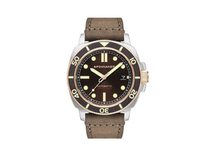 Reloj Automático Spinnaker Hull Diver, Marrón, 42 mm, 30 atm, SP-5088-04