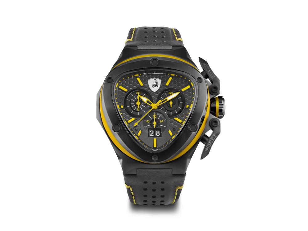 Reloj de Cuarzo Tonino Lamborghini Spyder X Amarillo, 53 mm, Cronógrafo, T9XE