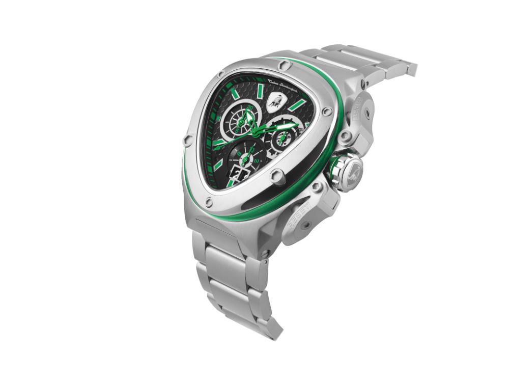 Reloj de Cuarzo Tonino Lamborghini Spyder X Verde SS, 53 mm, Crono, T9XF-SS-B