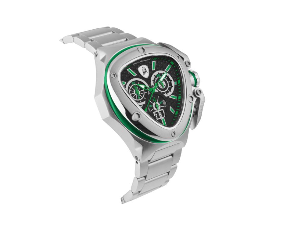 Reloj de Cuarzo Tonino Lamborghini Spyder X Verde SS, 53 mm, Crono, T9XF-SS-B