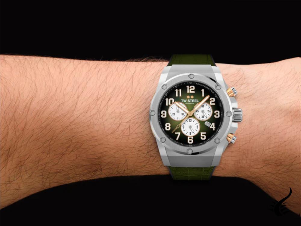 Reloj de Cuarzo TW Steel Ace Genesis, Verde, 44 mm, Edición Limitada, ACE131