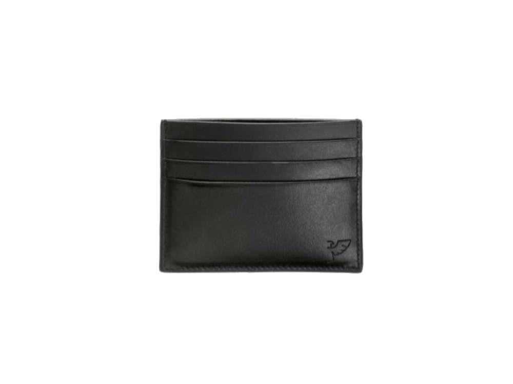 Tarjetero Tibaldi Leather, Piel, Algodón, Negro, 7 Tarjetas, LTM-CCC