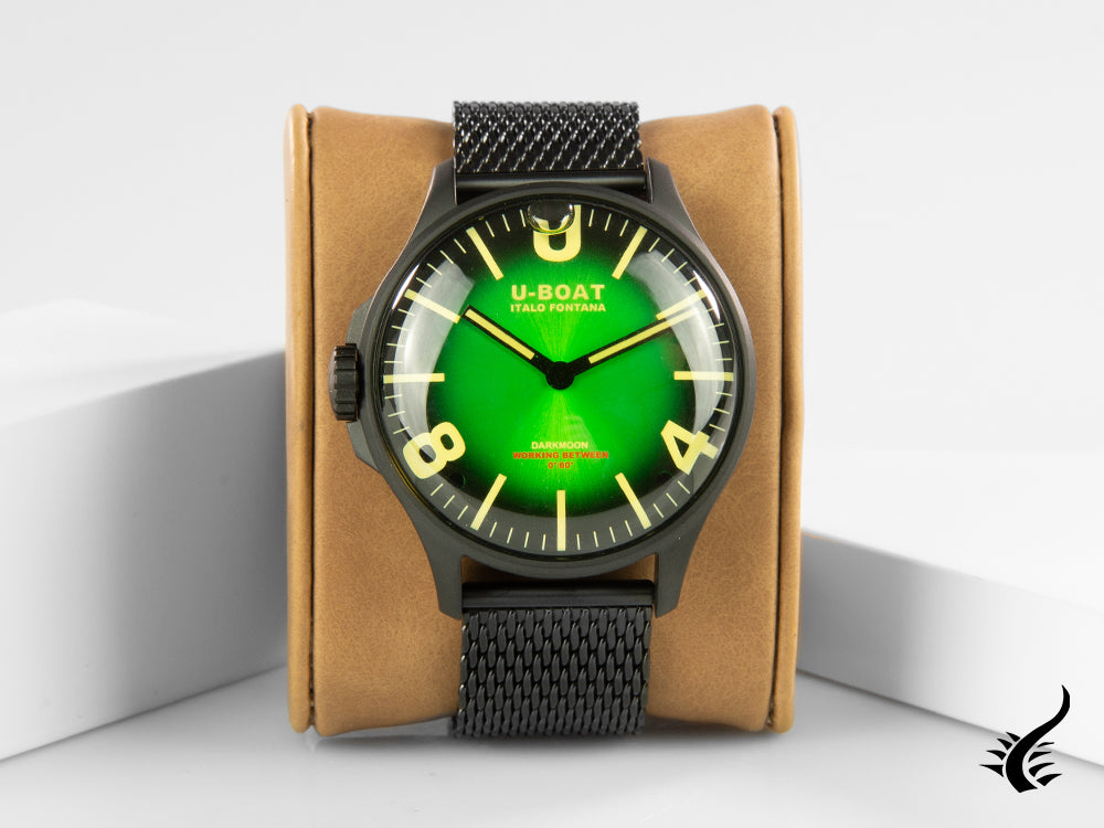 Reloj de Cuarzo U-Boat Capsoil Darkmoon Soleil Green IPB, 44 mm, 8698/MT